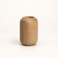 Luvamira natural wood duster stand front view