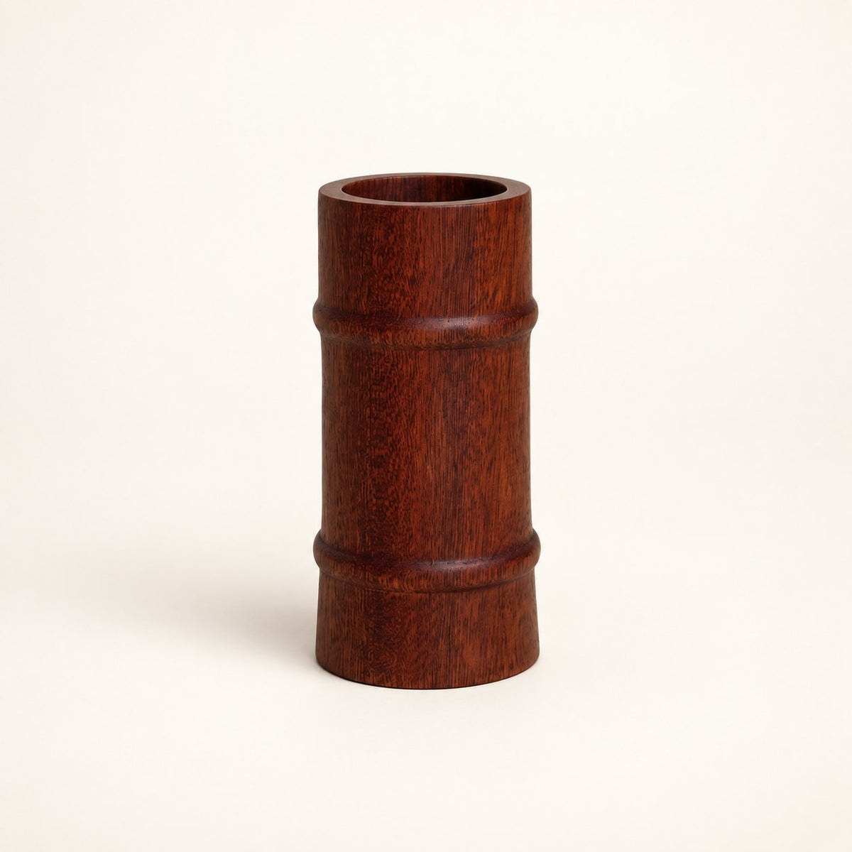 Luvamira tall dark wood duster stand front view