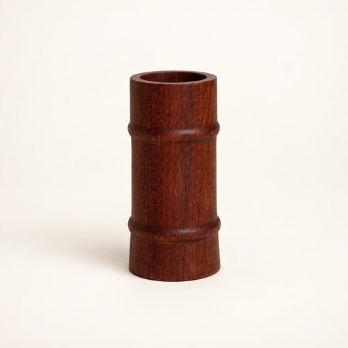 Luvamira tall dark wood duster stand front view
