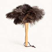 Brighter alternate view of the Luvamira Classic Handheld ostrich feather duster.