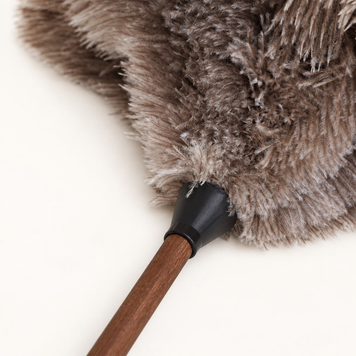 Feather root and black connector detail on the Luvamira Select Handheld duster.